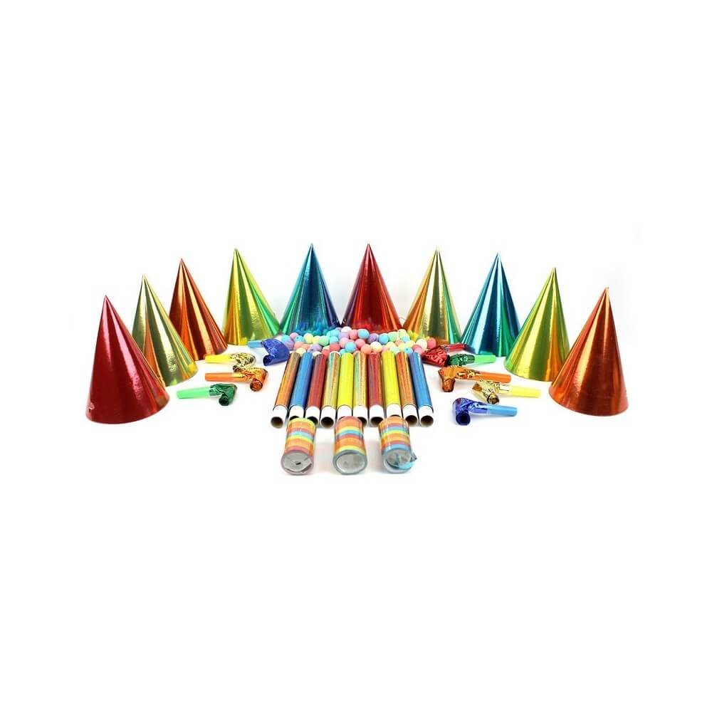 Boîte Kit 10 Personnes METAL COLOR - 21425 - Cotillons