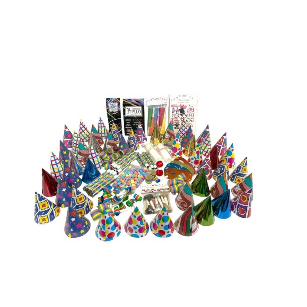 Boîte Cotillons 50 Personnes – Carton Fête XXL - 21412 - Cotillons