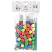 SC 100 Boules + 4 Sarbacanes CEE - 22053 - Cotillons