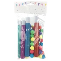 SC 100 Boules + 4 Sarbacanes CEE - 22053 - Cotillons