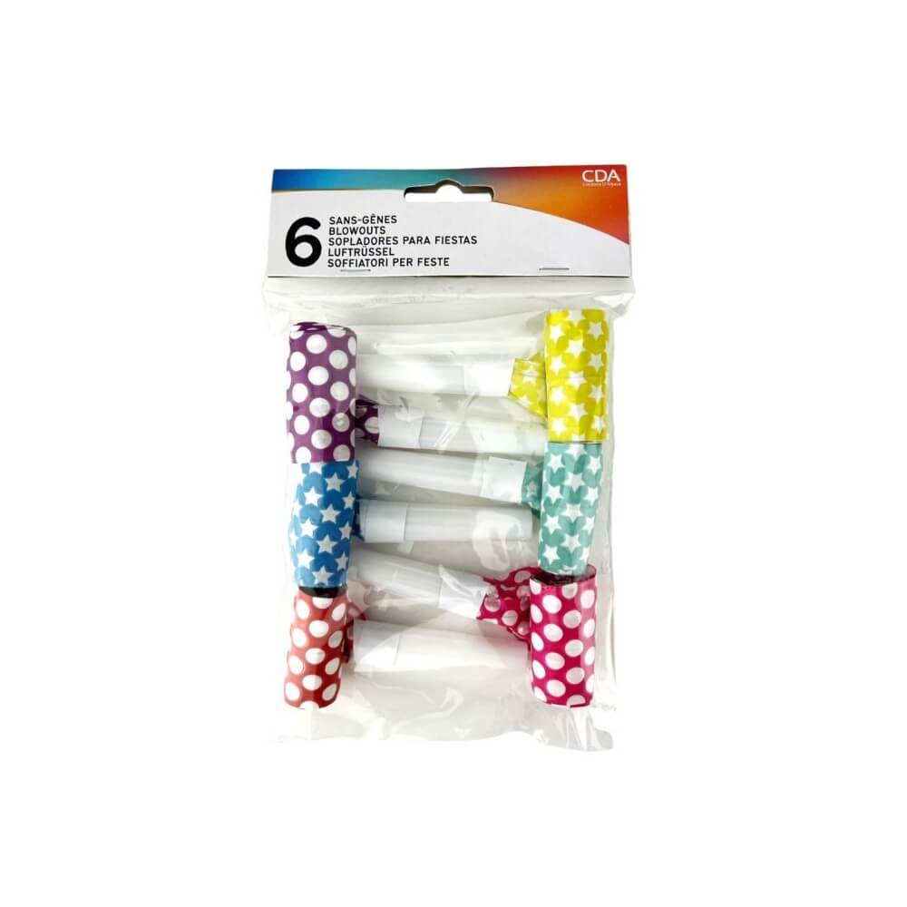 6 Sans-Gênes HAPPY COLOR 2 - 22221HC2 - Cotillons