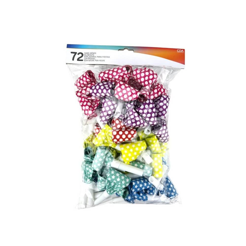 Sachet 72 Sans-Gênes Standard – HAPPY COLOR - 22203HC2 - Cotillons