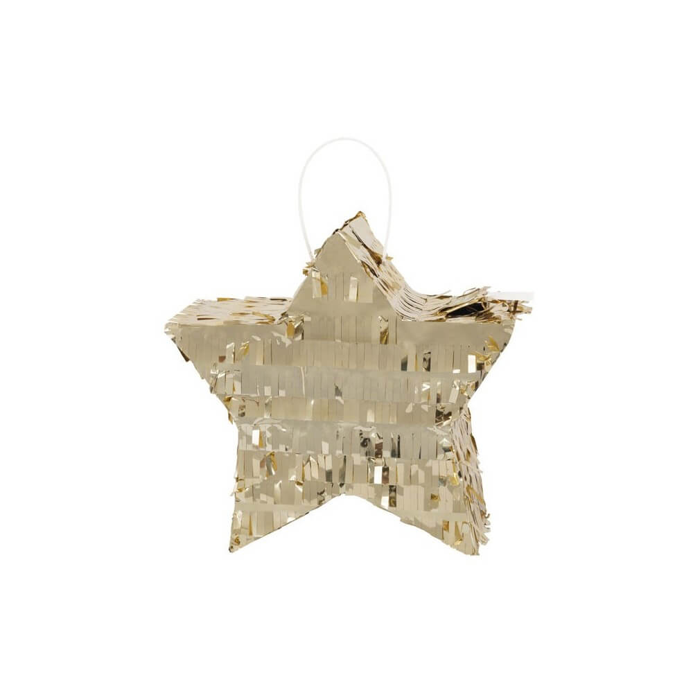 Mini Piñata Étoile Or 19 x 17 cm - U25624 - Piñatas