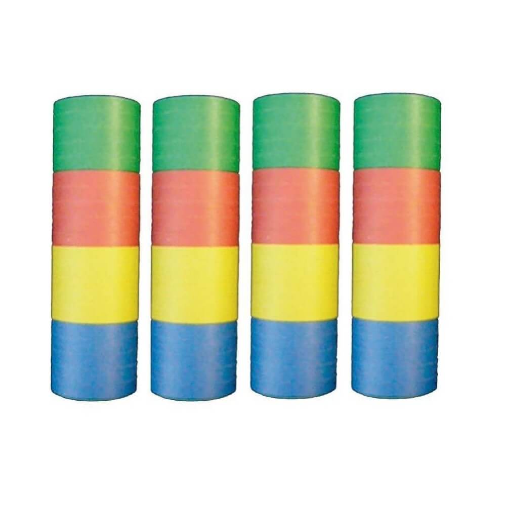 Lot 3 Rouleaux Serpentins 18 Lancers 4m Arc-en-Ciel - 22933 - Cotillons