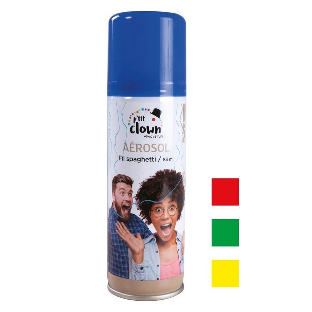 Spray Serpentin 83 ml – Aérosol Festif - 30019 - Cotillons