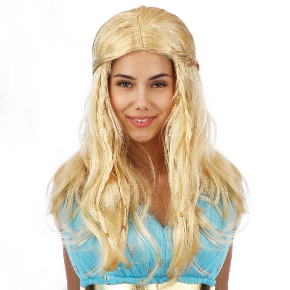 Perruque demoiselle médiévale blonde - 23292 - Perruques