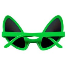 Lunettes Party Alien vertes - B02629 - Lunettes fantaisie