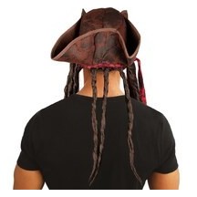 Chapeau Pirate Adulte avec Dreadlocks - 10211 - Chapeaux