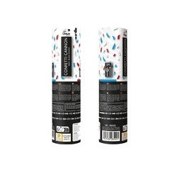 Canon à Confettis Papier 20 cm Bleu Blanc Rouge - 28520 - Canons à confettis