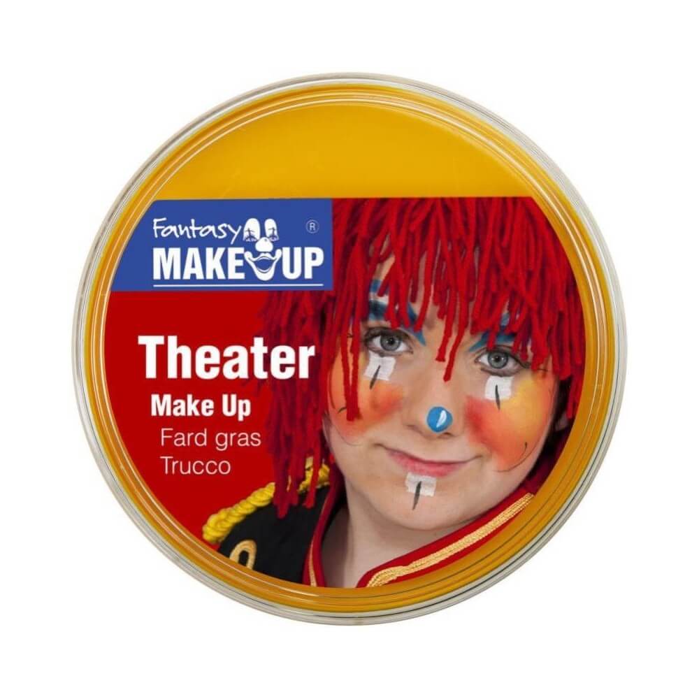 Boîte de fard gras théâtre 25g - Jaune - 33235 - Maquillage en Tube & Palettes