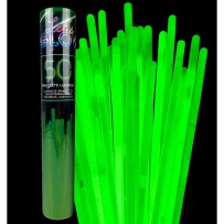 Tube 50 Bracelets Lumineux Vert 5x200 mm - 28115 - Accessoires Fluo & Lumineux