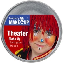 Fard Gras Théâtre 25 g – Argent - 33246 - Maquillage en Tube & Palettes