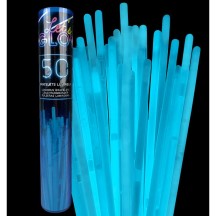 Tube 50 Bracelets Lumineux Bleu 5x200 mm - 28111 - Accessoires Fluo & Lumineux