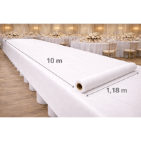 Nappe en rouleau spunbond 10 m × 1,18 m blanc - 147901 - Nappes Spunbond