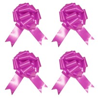 4 Nœuds à Tirer Fuchsia 18 cm - 36700FUZ - Nœuds