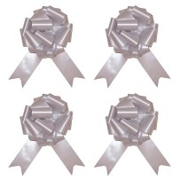 4 Nœuds à Tirer Gris 18 cm - 36700GRZ - Nœuds