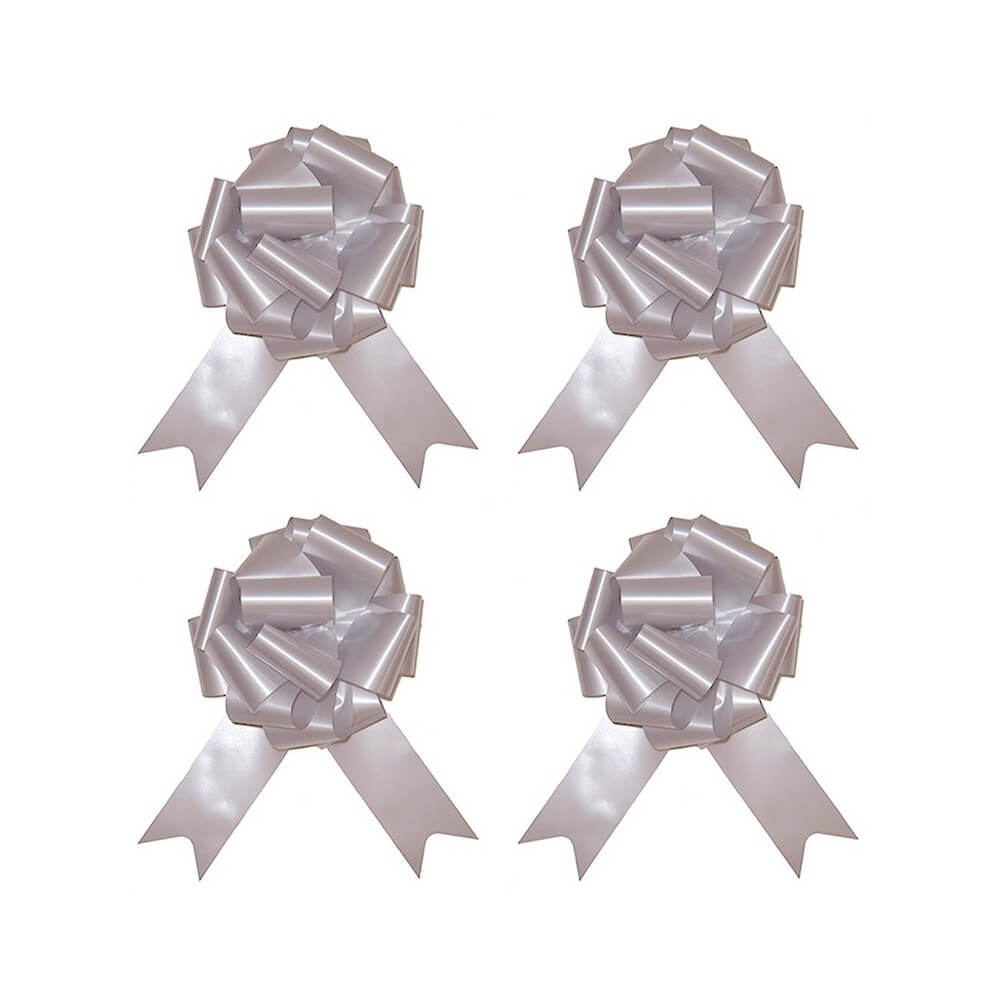 4 Nœuds à Tirer Gris 18 cm - 36700GRZ - Nœuds