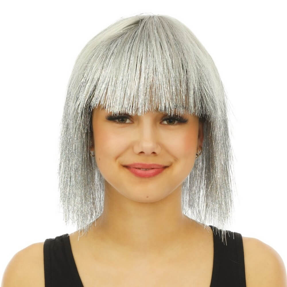 Perruque disco luxe argent - 23985 - Perruques