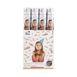 Canon à Confettis Papier 40 cm Joyeux Anniversaire - 28640 - Canons à confettis