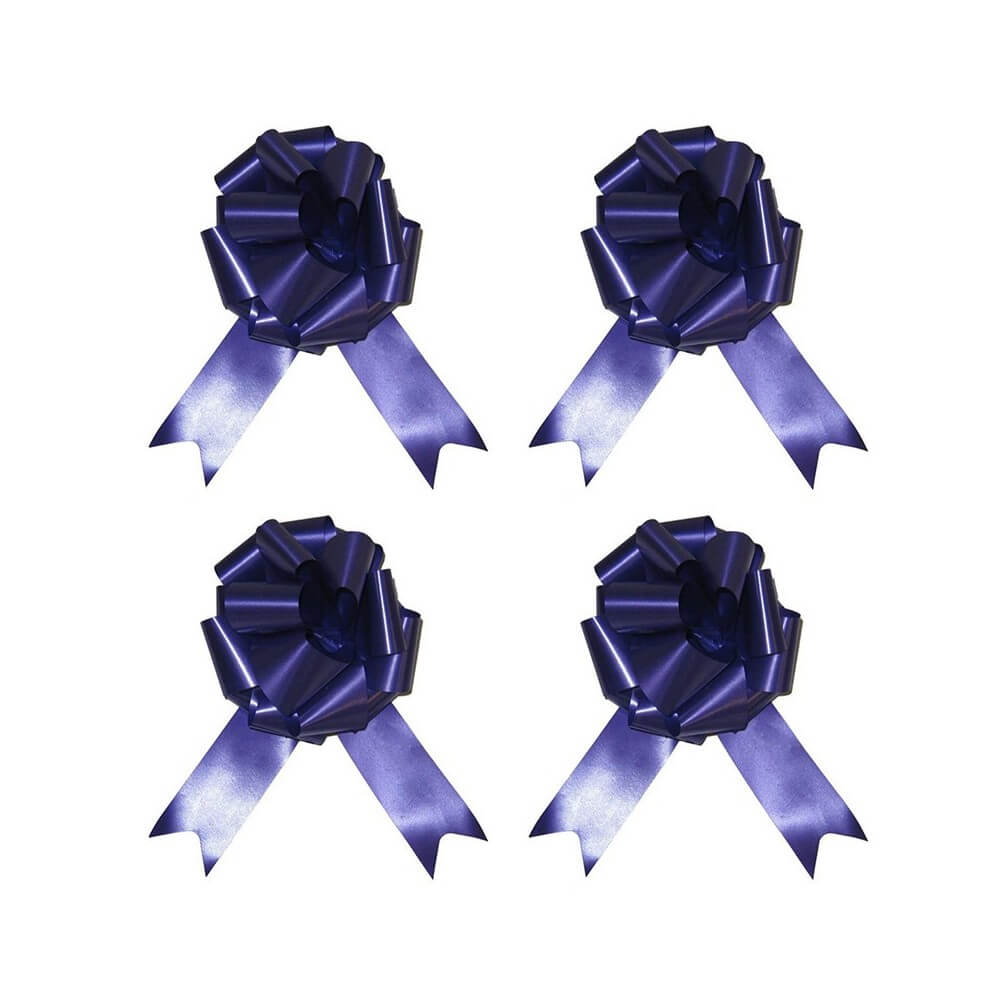 4 Nœuds à Tirer Violet 18 cm - 36700VIZ - Nœuds