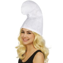 Bonnet lutin blanc adulte - 11122 - Chapeaux