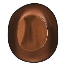 Chapeau feutre cowboy marron adulte - 11135 - Chapeaux