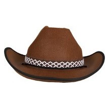 Chapeau feutre cowboy marron adulte - 11135 - Chapeaux