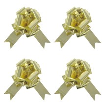 Ballon 4 Nœuds à Tirer 18 cm Or Métallisé - 36701GO - Nœuds