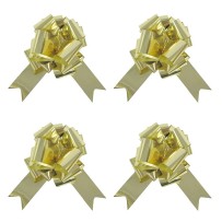 Ballon 4 Nœuds à Tirer 18 cm Or Métallisé - 36701GO - Nœuds