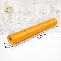 Nappe Papier Damassé Mangue 6 x 1,20 m - 147047 - Nappes damassées