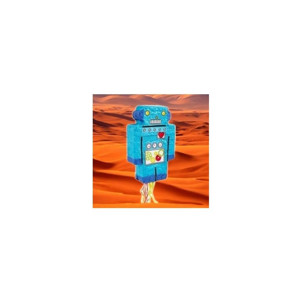 Piñata à Tirer Robot Bleu 42 x 28 cm - 29634 - Piñatas