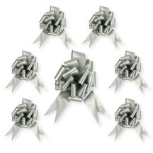 Kit Décoration Voiture Mariage Argent – Tulle + Nœuds - 36699SI - Kit Décoration Voiture