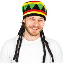 Béret rasta adulte - 14782 - Chapeaux