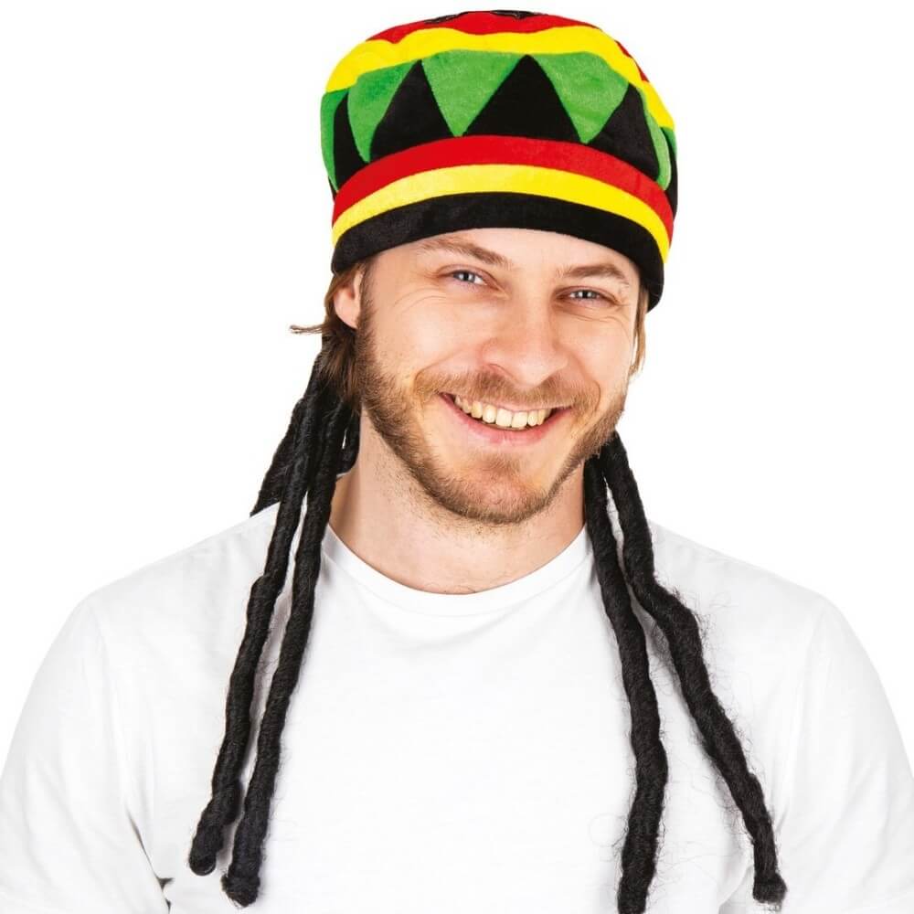 Béret rasta adulte - 14782 - Chapeaux