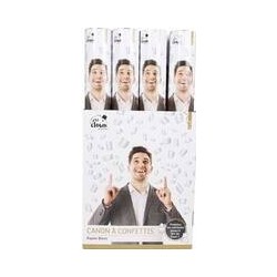 Canon à Confettis Papier 40 cm Blanc - 29940 - Canons à confettis