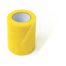Rouleau de Tulle Jaune 8 cm x 20 m - 36600JAZ - Tulle