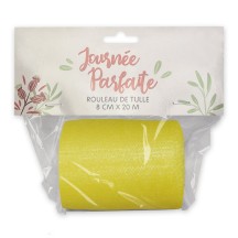 Rouleau de Tulle Jaune 8 cm x 20 m - 36600JAZ - Tulle