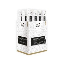 Canon à Confettis Papier 40 cm Blanc - 29940 - Canons à confettis