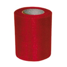Rouleau de Tulle Rouge 8 cm x 20 m - 36600RGZ - Tulle