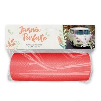 Rouleau de Tulle Rouge 15 cm x 9 m - 36608RG - Tulle