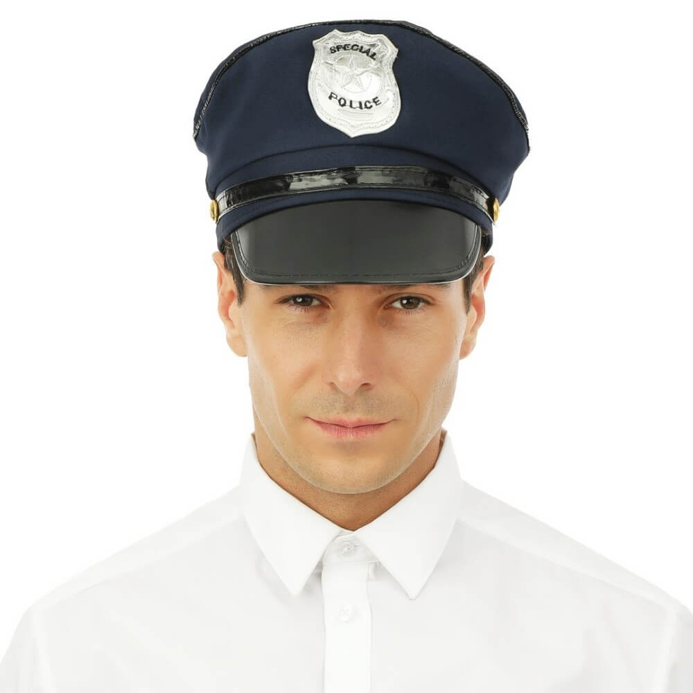 Casquette de policier adulte - 17460 - Chapeaux