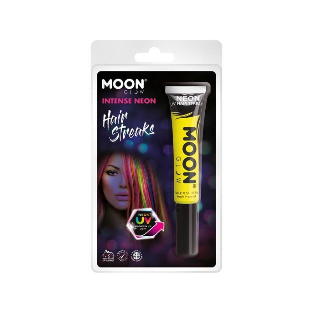 Moon Glow Gel Cheveux UV Jaune Fluo 15ml - SM36534 - Fluo & Néon