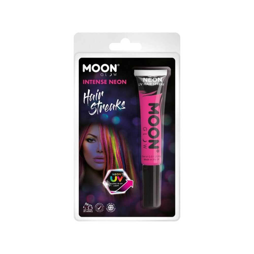 Moon Glow Gel Cheveux UV Rose Fluo 15ml - SM36503 - Fluo & Néon
