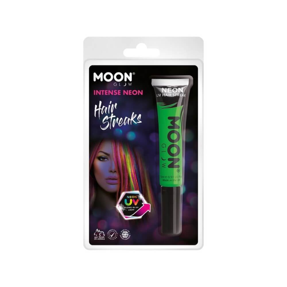 Moon Glow Gel Cheveux UV Vert Fluo 15ml - SM36541 - Fluo & Néon