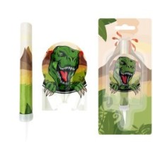 Fontaine magique DINOSAURE 45 sec. Blister card - 45013 - Bougies pour Anniversaire