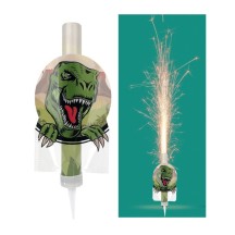 Fontaine magique DINOSAURE 45 sec. Blister card - 45013 - Bougies pour Anniversaire
