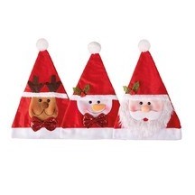 Bonnet Père Noël personnage modèle aléatoire adulte - 19426 - Chapeaux