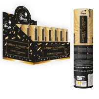 Canon à Confettis Papier 20 cm Or - 93002 - Canons à confettis