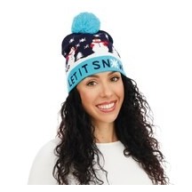 Bonnet bonhomme de neige lumineux adulte - 19804 - Chapeaux