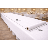 Nappe en rouleau spunbond 50 m × 1,18 m blanc - 5294 - Nappes Spunbond